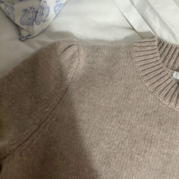 CO Essentials 100% Cashmere Puff Sleeve Sweater XS - Picture 8 of 9